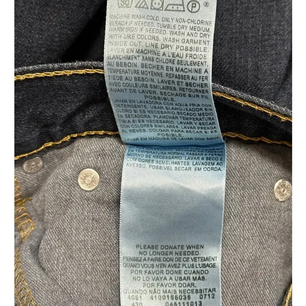 Levi’s Men's 511 Slim Fit Low Rise Denim Jeans Dark Wash Size 31x32 Modern